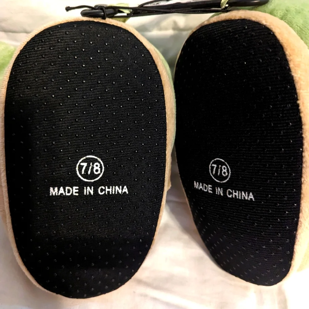 Star Wars Mandalorian Baby Yoda Grogu Kids Slippers BNWT